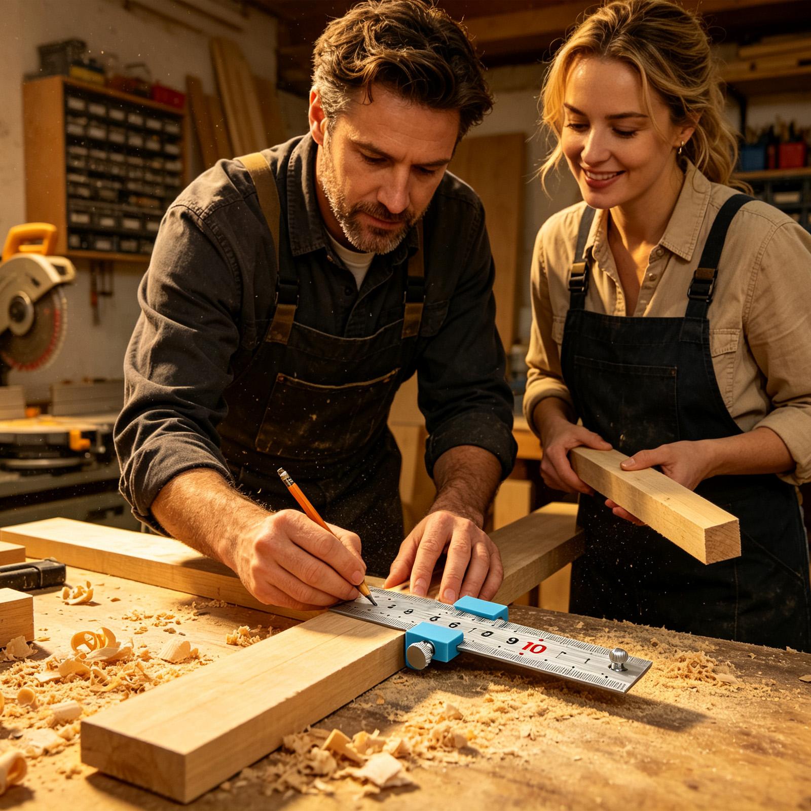 Woodworking Workshop - 목공 도구 목공 자 측정용 스크라이빙