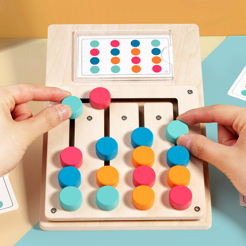 Woodworking Kids Toys - 어린이 몬테소리 색상 모양 매칭 인지