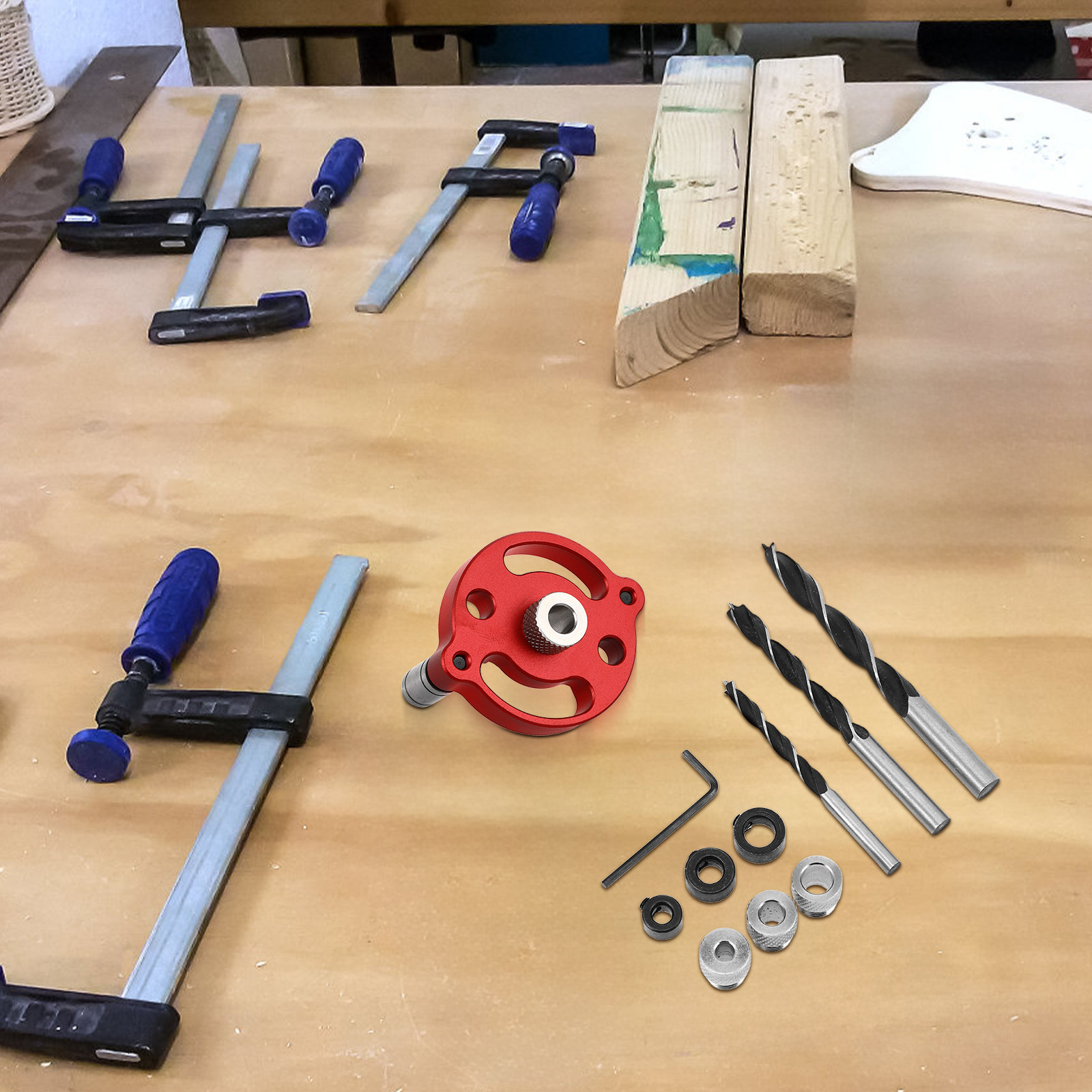 1세트 알루미늄 합금 목공용 정밀 드릴링 지그 키트,  - Woodworking Joint 리뷰 및 가격