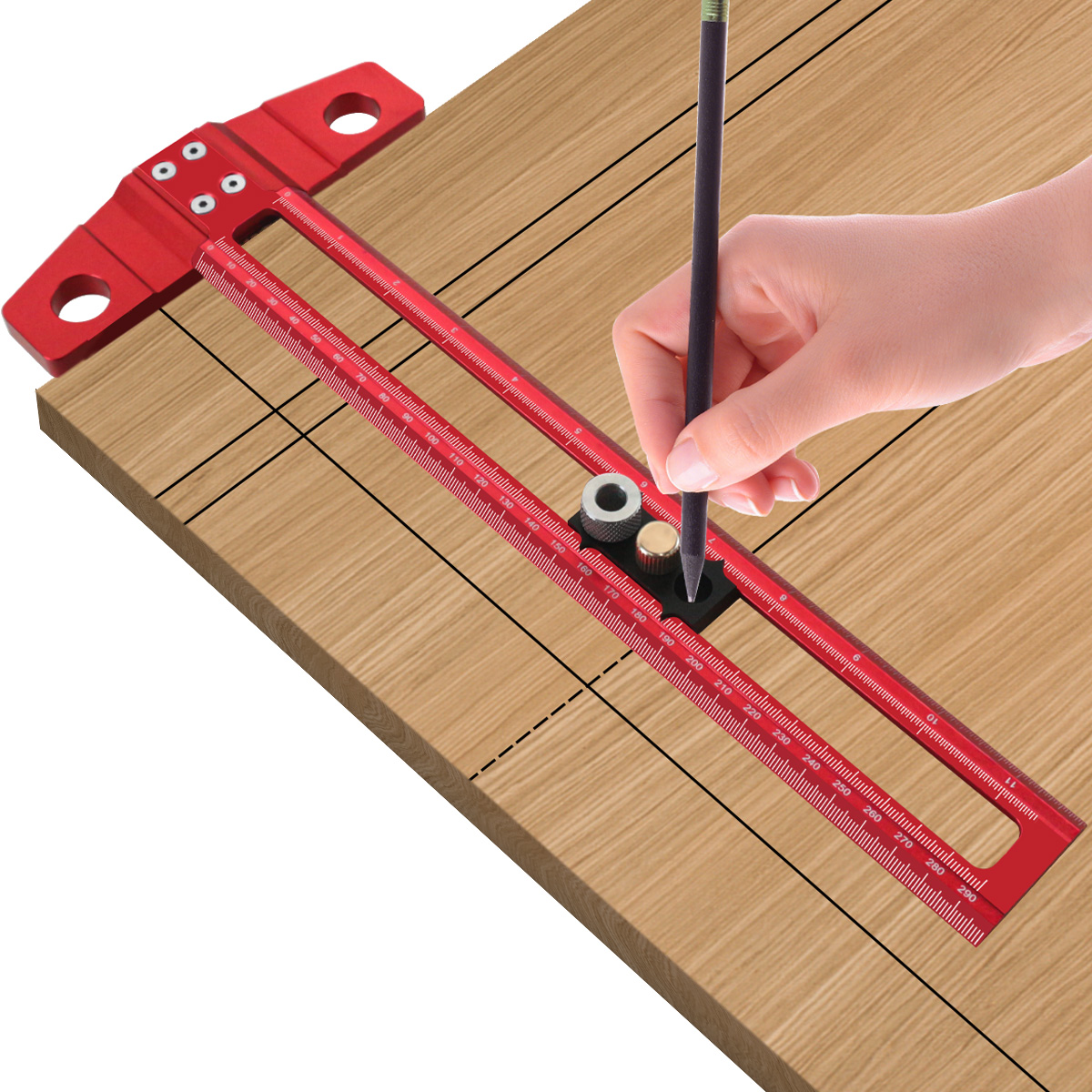 목공 2 in 1 드릴링 포지셔닝 득점 눈금자 알루미늄 - Woodworking Classes 리뷰 및 가격