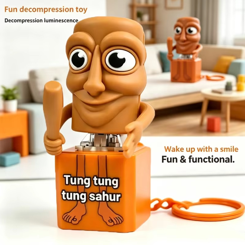 새로운 Tung Tung Tung Sahur 키 체인  - Woodworking Kids Toys 리뷰 및 가격