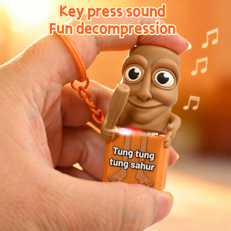 새로운 Tung Tung Tung Sahur 키 체인  - Woodworking Kids Toys 리뷰 및 가격